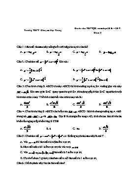 Đề thi thử THPT Quốc gia môn Toán - Đề 2 - Năm học 2016-2017 (Có đáp án)